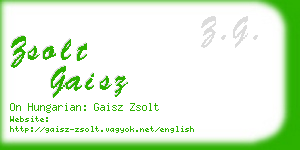 zsolt gaisz business card